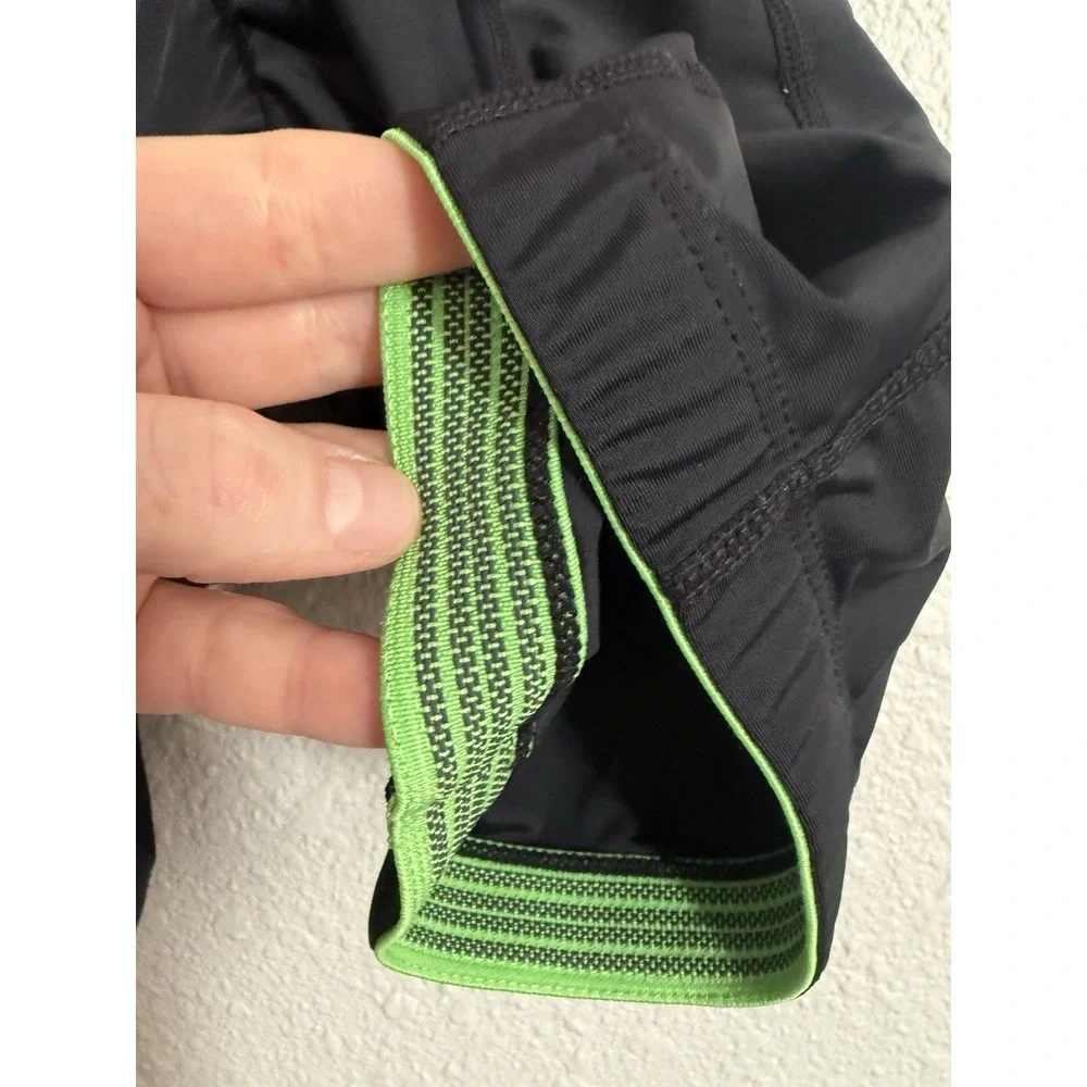 Canari Women's Gel Cycling Shorts Black Green Padded Bike Shorts Size Medium